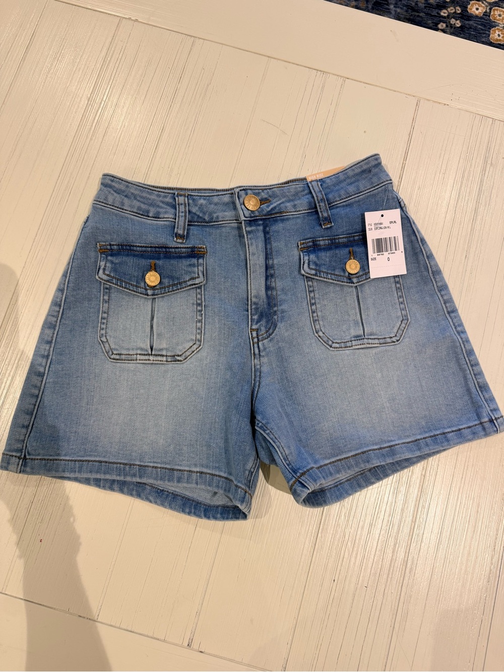 Kut from the Kloth Light Blue Denim Pocket Shorts